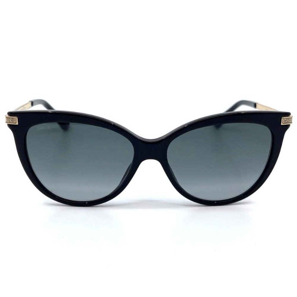 NWT JIMMY CHOO Sunglasses AXELLE/G/S 90790 in Black/Dark Gray Gradient - Picture 3 of 15